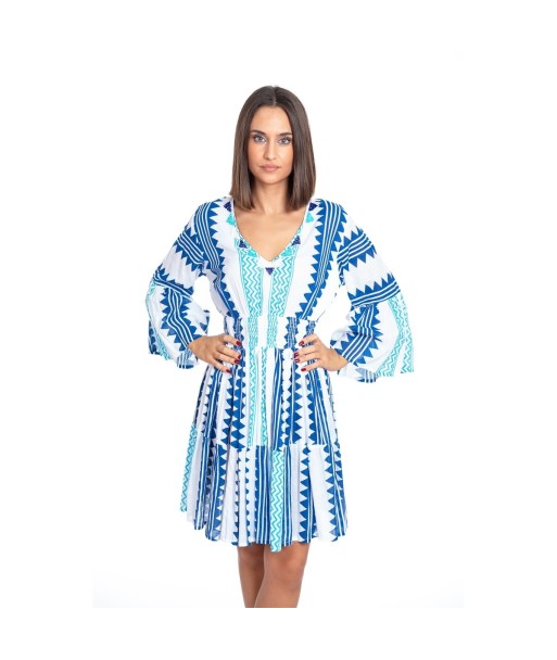 Vestido Corto Crudo para Mujer - Moda Isla Bonita - Vestidos Elegantes, Estampados y Con Estilo para Ocasiones