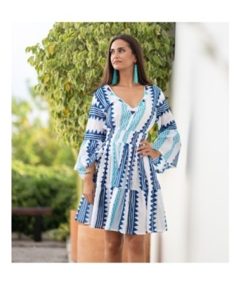 Vestido Corto Crudo para Mujer - Moda Isla Bonita - Vestidos Elegantes, Estampados y Con Estilo para Ocasiones
