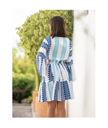 Vestido Corto Crudo para Mujer - Moda Isla Bonita - Vestidos Elegantes, Estampados y Con Estilo para Ocasiones