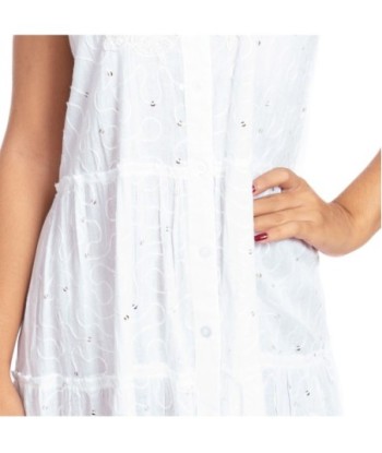 Vestido Corto Crudo Camisero para Mujer - Moda Isla Bonita Ibiza Style - Ropa de Verano Elegante y Casual - Vestidos