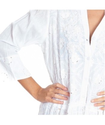 Vestido Corto Blanco Estampado para Mujer - Moda Isla Bonita Ibiza Style - Elegante y Casual para Fiesta y Ocasiones