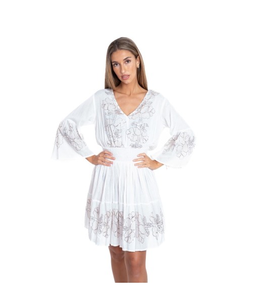 Vestido Corto Crudo para Mujer - Estilo Ibiza, Camisero, Tirantes, Perfecto para Ocasiones Especiales y Casual