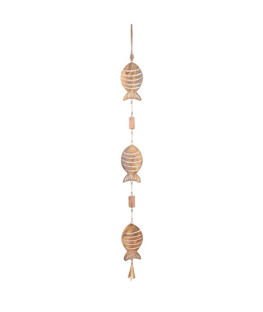 Colgante de Peces Decorativo en Madera, Accesorio Marítimo para Decoración Náutica y Estilo Costero