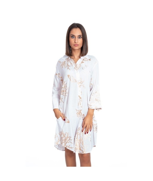 Vestido Mujer Multicolor Estampado Camisero Midi Larga Moda Isla Bonita Ibiza Style - Ropa Elegante y Casual para