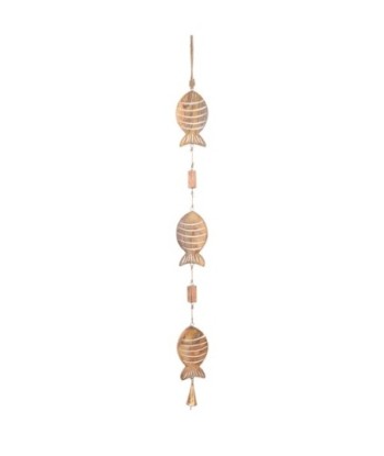 Colgante de Peces Decorativo en Madera, Accesorio Marítimo para Decoración Náutica y Estilo Costero