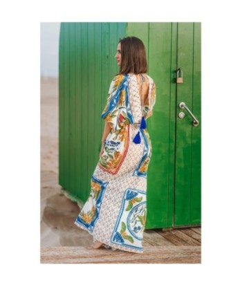 Vestido Largo Midi Blanco para Mujer - Moda Elegante, Estampado Único, Ideal para Fiesta y Ocasiones Especiales,