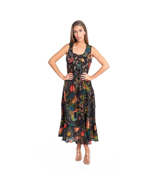 Vestido Largo Midi Blanco para Mujer - Elegante, Con Estampado, Ideal para Fiesta y Ocasiones Especiales - Moda