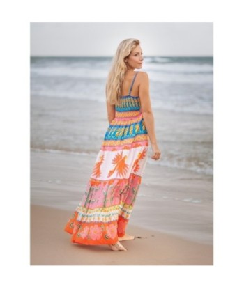 Vestido Largo Midi Multicolor para Mujer - Moda Elegante, Estampado Único, Ideal para Fiesta y Ocasiones Especiales,