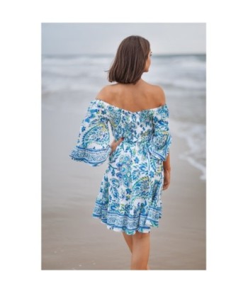 Vestido Corto Blanco para Mujer - Moda Isla Bonita Boheme, Estilo Tropical, Perfecto para Fiesta y Ocasiones Especiales