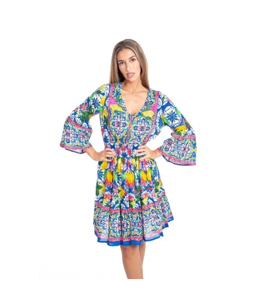Vestido Corto Crudo para Mujer - Moda Isla Bonita Boheme, Estilo Elegante, Ideal para Fiesta y Ocasiones Especiales