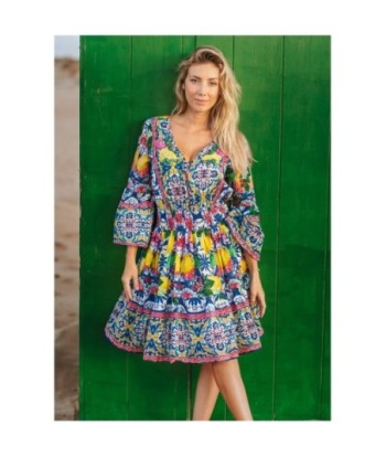 Vestido Corto Crudo para Mujer - Moda Isla Bonita Boheme, Estilo Elegante, Ideal para Fiesta y Ocasiones Especiales