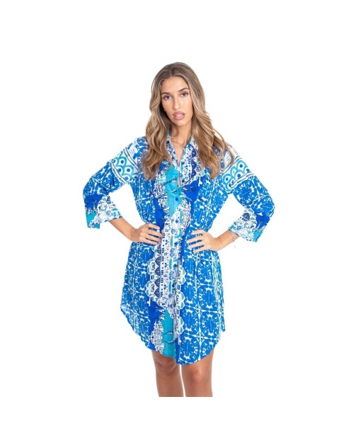 Vestido Corto Camisero Rosa para Mujer - Moda Étnica Isla Bonita, Perfecto para Eventos y Ocasiones Especiales