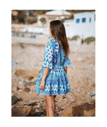 Vestido Corto Crudo para Mujer - Estilo Bohemio, Perfecto para Ocasiones Especiales, Moda Mujer, Ropa Elegante,