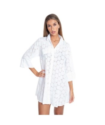 Vestido Rosa Mujer Estilo Ibiza, Elegante y Corto, Ideal para Fiesta, Moda Mujer, Ropa de Verano, 100% Algodón,