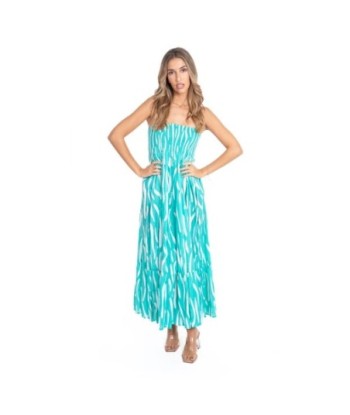 Vestido Largo Midi Multicolor para Mujer - Estampado Elegante, Ideal para Fiesta y Ocasiones Especiales - Moda