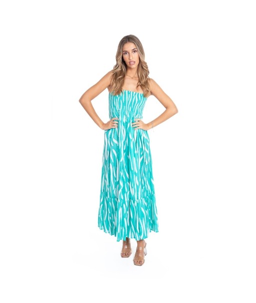 Vestido Largo Midi Multicolor para Mujer - Estampado Elegante, Ideal para Fiesta y Ocasiones Especiales - Moda