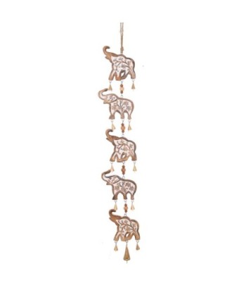 Colgante Elefantes de Madera para Decoración Romántica, Accesorio Bohemio para el Hogar, Regalo Original y Único