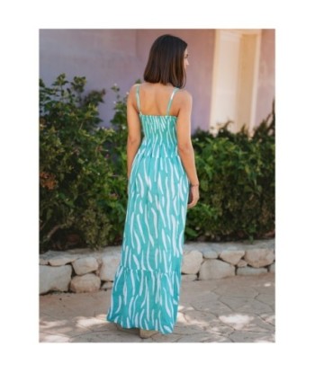 Vestido Largo Midi Multicolor para Mujer - Estampado Elegante, Ideal para Fiesta y Ocasiones Especiales - Moda