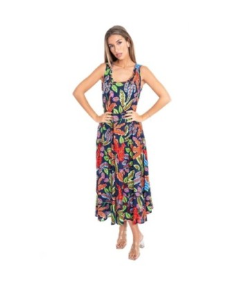 Vestido Largo Midi Azul para Mujer - Moda Elegante y Versátil, Ideal para Fiesta y Ocasiones Especiales, 100%
