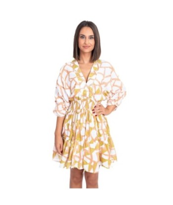 Vestido Corto Blanco Estampado para Mujer - Moda Elegante y Casual, Ideal para Fiesta y Ocasiones Especiales,