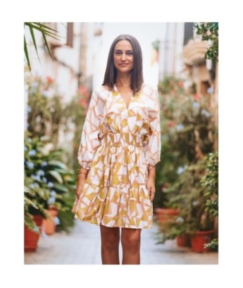 Vestido Corto Blanco Estampado para Mujer - Moda Elegante y Casual, Ideal para Fiesta y Ocasiones Especiales,