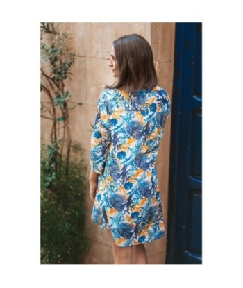 Vestido Corto Camisero Mujer Azul - Moda Isla Bonita Sun and Sand - Elegante y Con Estilo para Ocasiones Especiales