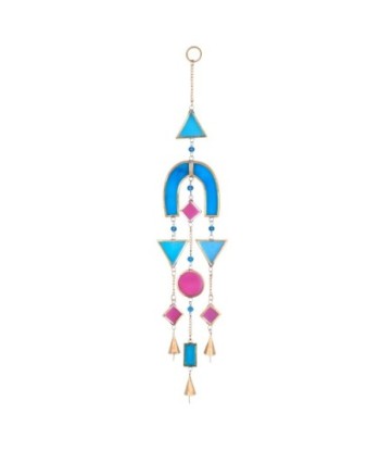 Móvil Decorativo Bohemio de Metal y Cristal para Colgar en el Hogar, Ideal para Decoración de Interiores y Estilo