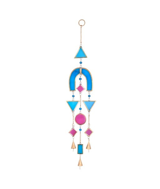 Móvil Decorativo Bohemio de Metal y Cristal para Colgar en el Hogar, Ideal para Decoración de Interiores y Estilo