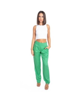 Pantalón Mujer Azul Liso de Rayón 100% - Tiro Medio, Ideal para Otoño e Invierno, Ropa Casual y Elegante para