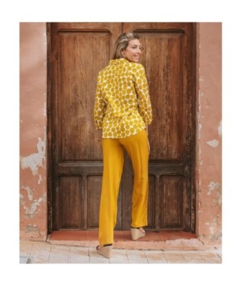 Camisa Rosa Mujer Manga Larga - Camisero Floral 100% Algodón para Ocasiones Especiales y Uso Diario - Moda Isla