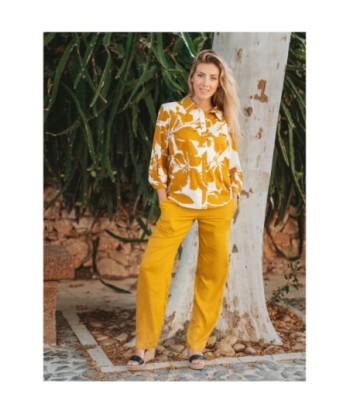 Camisa Multicolor para Mujer - Camisera de Manga ¾, 100% Algodón, Ideal para Ocasiones Casual y Fiesta, Moda Isla