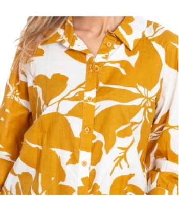Camisa Multicolor para Mujer - Camisera de Manga ¾, 100% Algodón, Ideal para Ocasiones Casual y Fiesta, Moda Isla