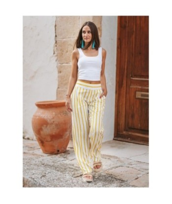 Pantalón Lila Mujer - Ropa de Moda Isla Bonita, Pantalones Elegantes, Tiro Medio, Rayon 100%, Ideal para Otoño