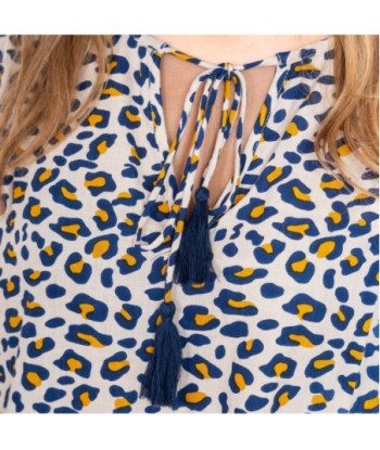 Blusa Mujer Multicolor Animal Print, Camisa Manga 3/4 Elegante para Fiesta, Moda Mujer, Ropa Mujer, Blusas de