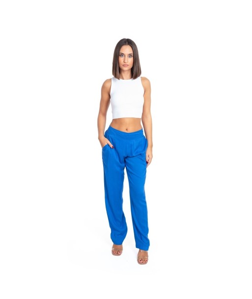 Pantalón Mujer Azul Estampado Tiro Medio - Ropa Mujer Invierno, Ideal para Ocasiones Informales y Diarias, Comodidad