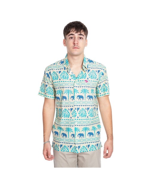 Camisa Hombre Amarillo Estampado - Moda Hombre Casual, Camisa Manga Larga, Ropa Hombre Invierno, Camisas Hombre