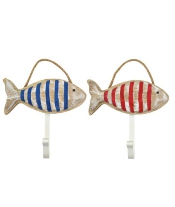 Percha Pez 2 Unidades - Diseño Original, Perchero Decorativo para Colgar Ropa, Accesorios y Más en Hogar