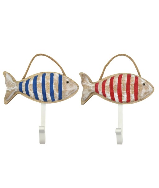 Percha Pez 2 Unidades - Diseño Original, Perchero Decorativo para Colgar Ropa, Accesorios y Más en Hogar