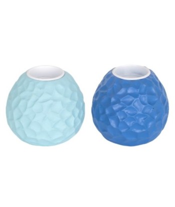 Portavelas decorativos de metal y resina, set de 2 unidades, ideales para crear ambiente acogedor en cualquier