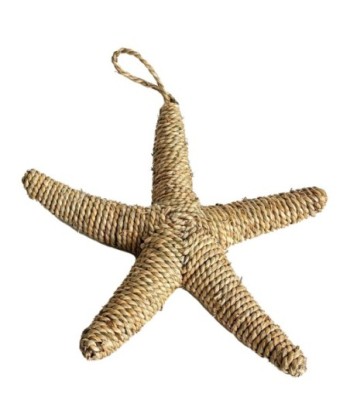 Colgante Estrella Mar de MDF para Decoración Náutica, Accesorio Marinero Ideal para el Hogar, 42 cm