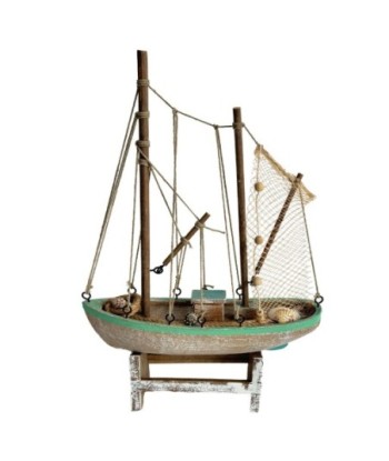 Barco Velero Decorativo de Madera para Coleccionistas, Modelo Náutico Ideal para Regalos y Decoración Marítima