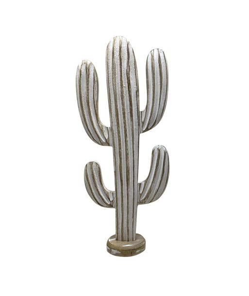 Cactus Decorativo Grande para Hogar, Planta Artificial de Madera Ideal para Decoración Moderna y Estilo Minimalista