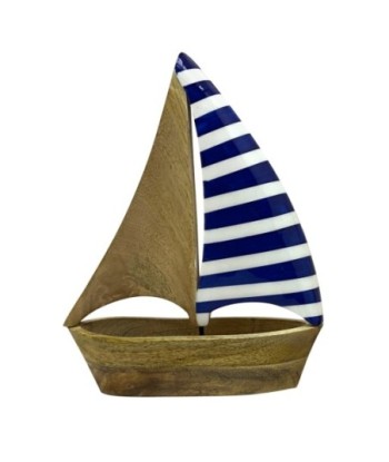 Barco Velero de Madera para Decoración Náutica, Modelo de Colección Marítima, Ideal para Regalos y Exhibición