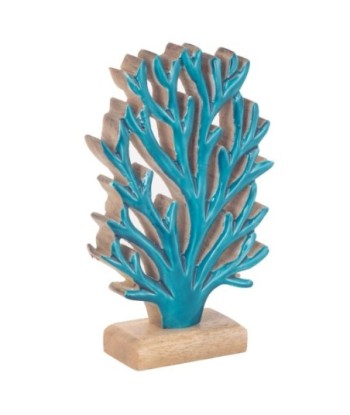 Coral Pequeño Decorativo de Madera para Decoración Marinera, Figuras de Coral para Hogar, Accesorios de Estilo