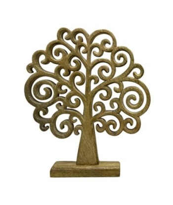 Árbol de Navidad Decorativo de Madera para Decoración Festiva, Ideal para Regalos y Adornos Navideños, 33 cm