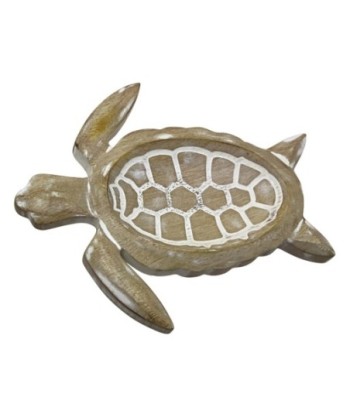 Bandeja Tortuga Pequeña de Madera para Decoración y Almacenamiento en el Hogar, Ideal para Regalos Originales