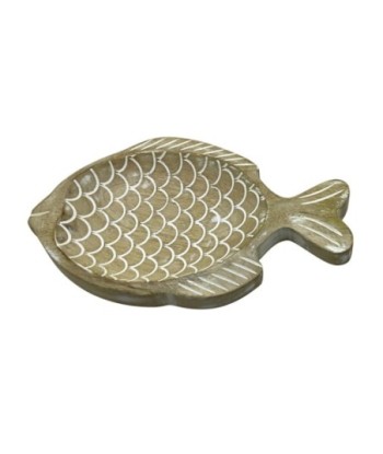 Bandeja Pez L de Madera para Decoración y Servir, Accesorio Elegante para el Hogar, Ideal para Regalos y Eventos