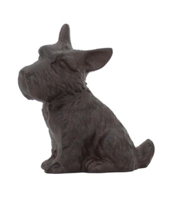 Figura de Perro de Hierro Colado para Decoración Rústica en Casa y Jardín