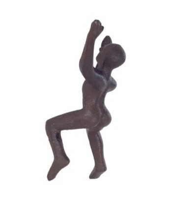 Percha figura humana decorativa estilo rústico para pared