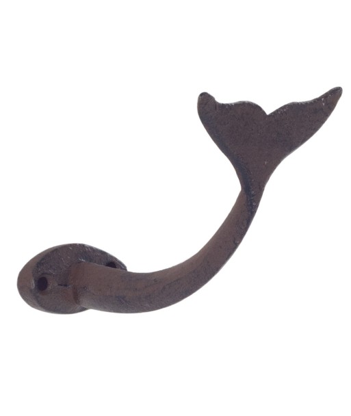 Percha Cola Ballena Decorativa Hierro Fundido Vintage Estilo Rústico